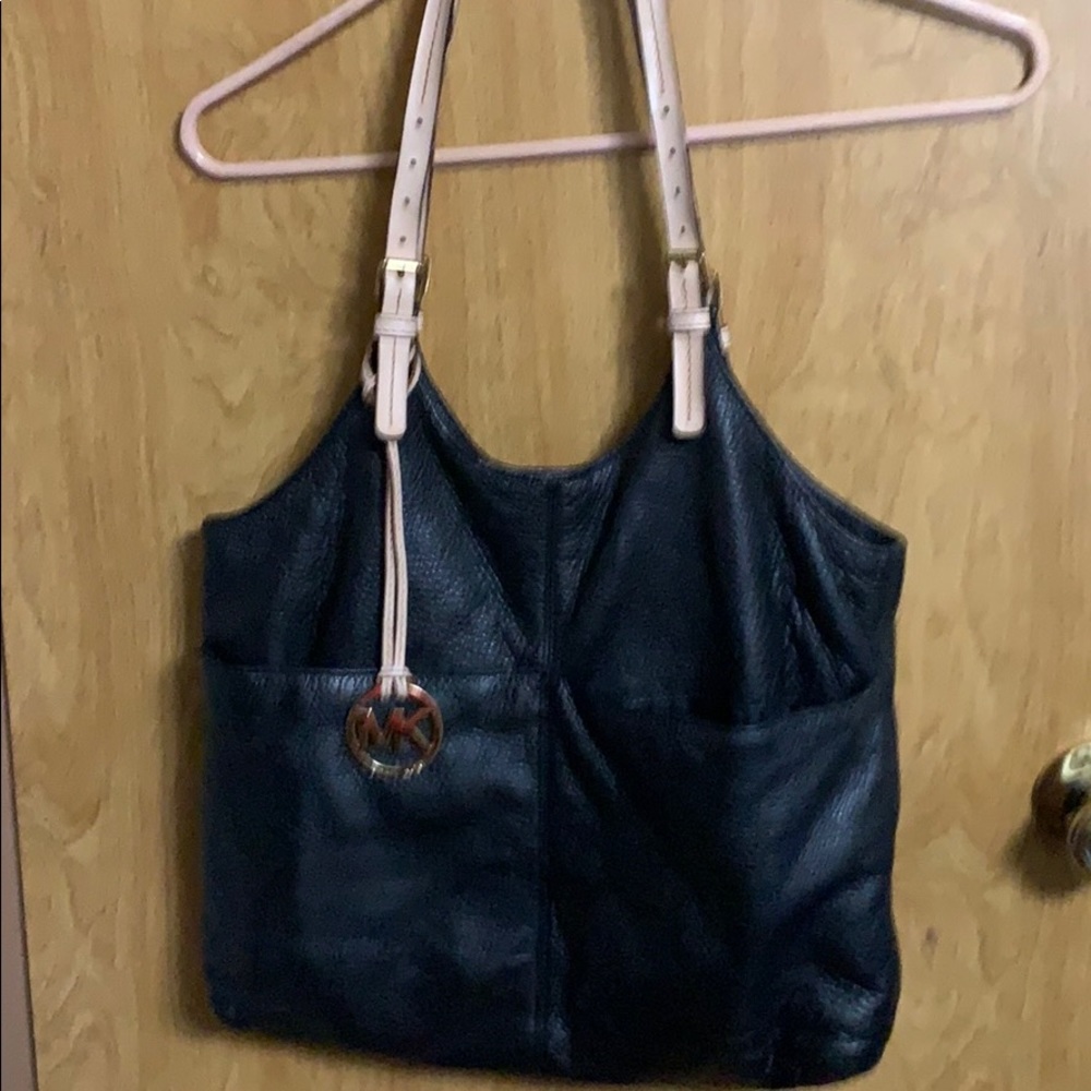 Black Genuine Leather MIchael Kors Purse